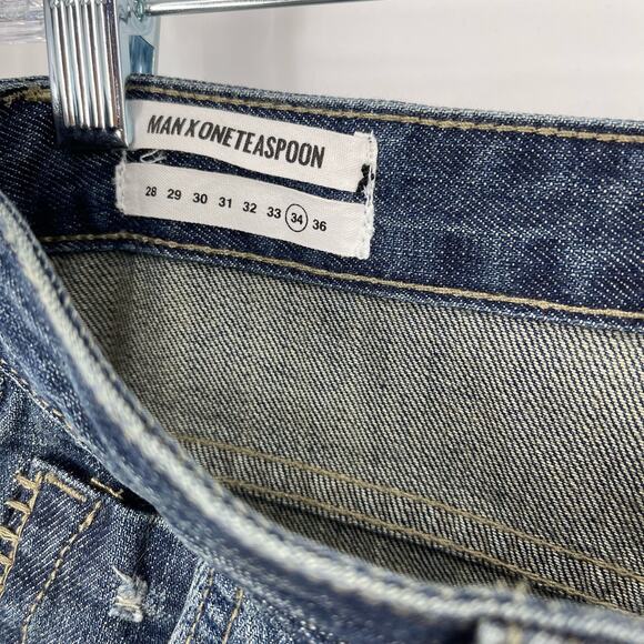 Man X One Teaspoon Jeans Mr Golds Cowboy Men's 34R NWT - Picture 9 of 15